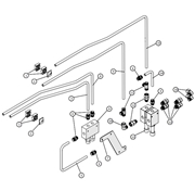 Hydraulik ventiler, venstre
