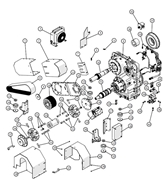 Gearkasse, kobling m.m.