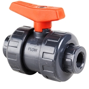 PVC kuglehane med. dobbelt gevind
